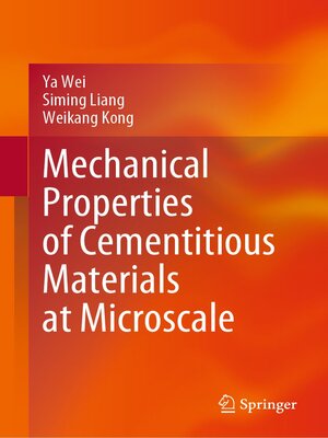 cover image of Mechanical Properties of Cementitious Materials at Microscale